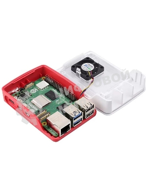 Пластиковый корпус RA795 для Raspberry Pi 5 c активным вентилятором