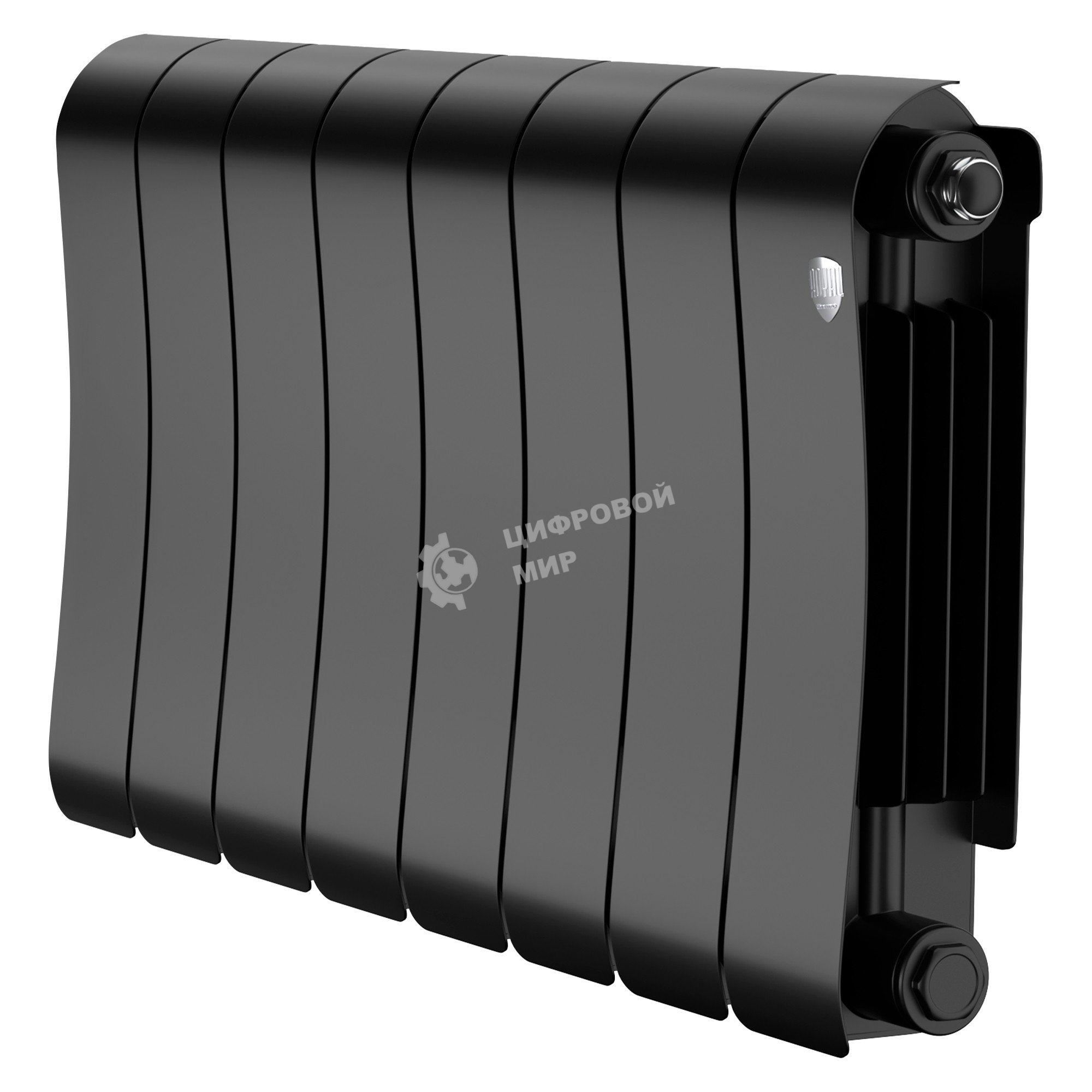 Радиатор биметаллический Royal Thermo Infinity 300 Noir Sable - 8 секц.