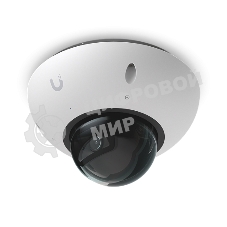 Купольная камера 4K PoE Ubiquiti UniFi Protect Camera G6 Dome White с ночным видением, интеллектуальным распознаванием и прочным антивандальным корпусом.