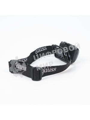 Фонарь налобный Gauss GFL405 черный 3Вт лам.:светодиодный (GF405)