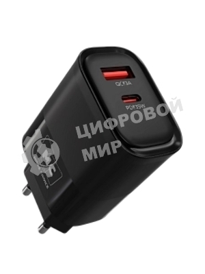 Сетевое зарядное устройство MORE CHOICE NC82 1USB+1Type-C 3.0A PD 35W+QC3.0 для Type-C Type-C черный