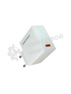 Сетевое зарядное устройство MORE CHOICE (4610196408915) NC60a 1USB-C 3.0A PD 20W быстрая зарядка для Type-C, белый