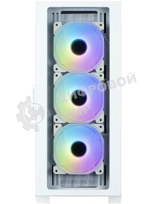 Компьютерный корпус MidiTower Zalman I3 NEO TG White (ATX, front mesh, TG window, USB 2.0 x1, USB 3.0x2, 4x120мм RGb fan, без БП) (I3 NEO TG White)