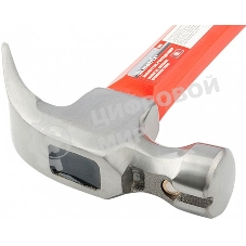 Молоток гвоздодер Matrix 450 г, боек c магнитом, фиберглассовая обрезиненная рукоятка