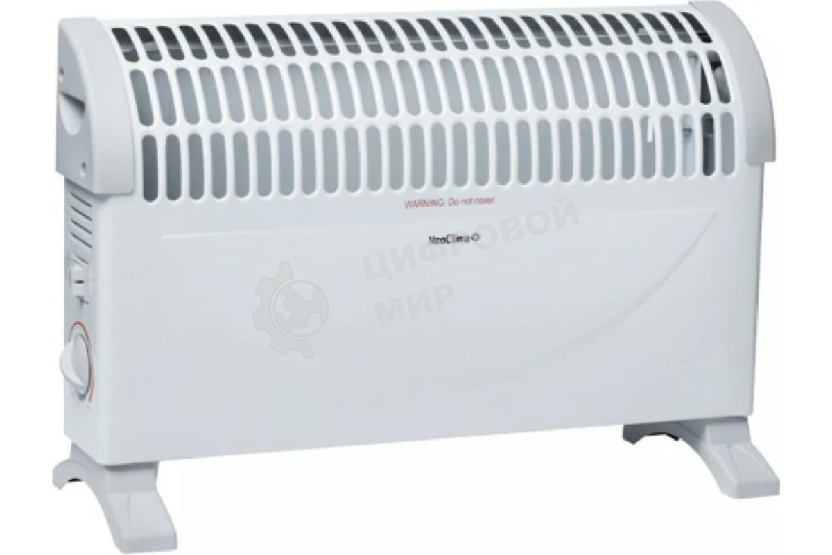 Конвектор электрический Neoclima Fast 1500 w белый, 1500 Вт, 15 м2, термостат