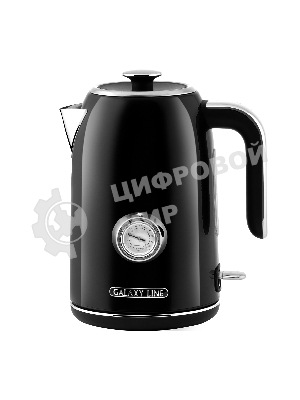 Чайник электрический Galaxy Line GL 0350, магия черного, металл, 2200 Вт, 1.7 л