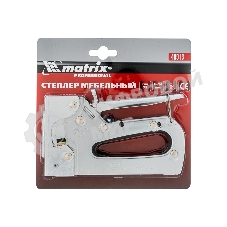 Степлер мебельный Matrix PROFESSIONAL металлический регулируемый, тип скобы 53, 6-14 мм