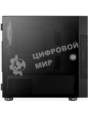 Компьютерный корпус Aerocool/Formula Atomic V1 без БП, mATX, боковое окно (закаленное стекло), черный