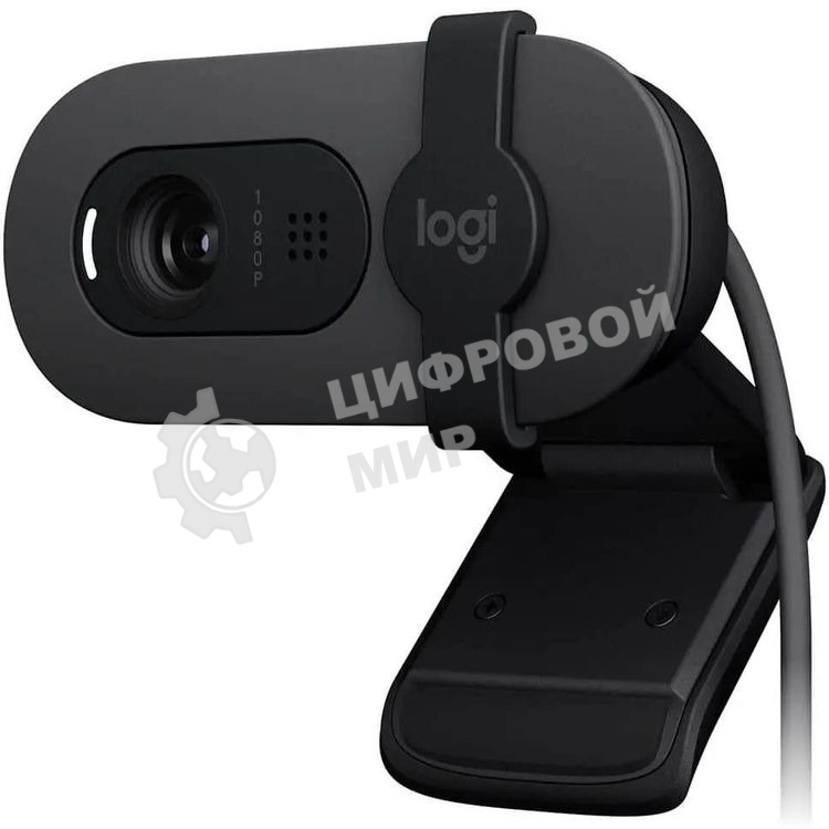 Камера Web Logitech Brio 95 графитовый 2Mpix (1920x1080) USB2.0 с микрофоном для ноутбука (960-001583)