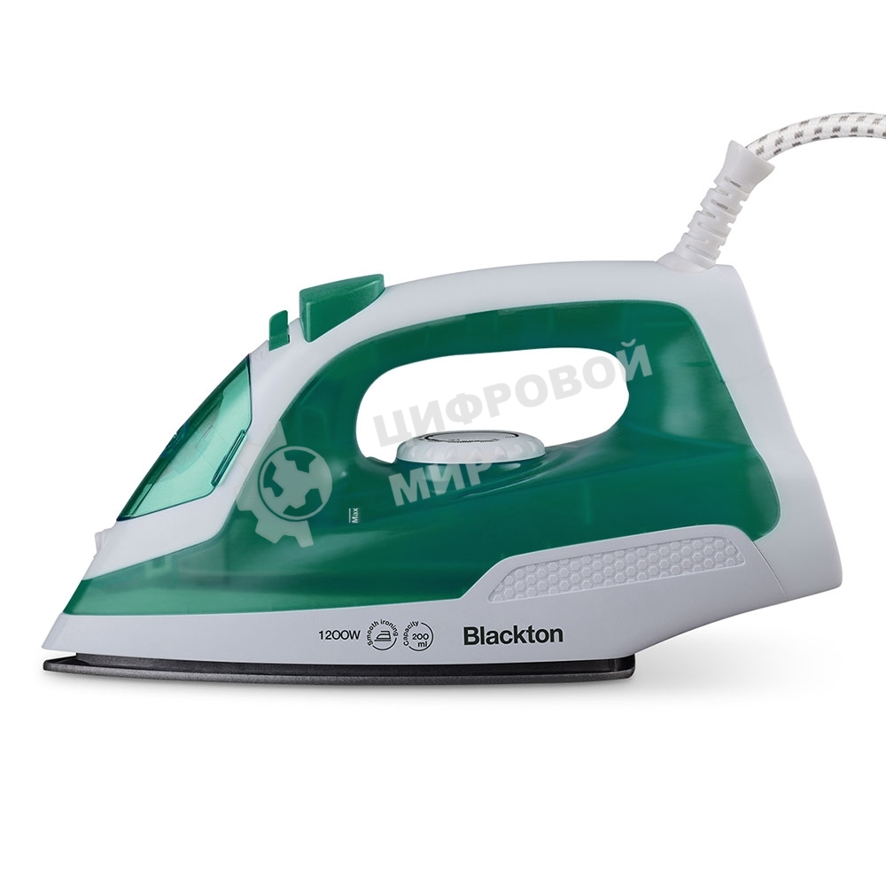 Утюг Blackton Bt SI1110 белый/зеленый, 1200 Вт, 18 г/мин, 200 мл