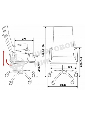 Кресло Бюрократ CH-993/black черный, экокожа