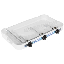 Плита настольная газовая Centek CT-1522 белый, 1.7 кВт, газ, конфорки - 3, эмаль, поворотные переключатели