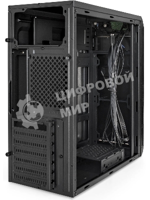 Компьютерный корпус Miditower ExeGate XP-334UC-UNS350 (ATX, БП UNS350 с вент. 12см, 1хUSB/1хUSB 3.0/1хTypeC, аудио, черный)