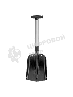 Лопата автомобильная Denzel алюминиевая, 212х280х650-815 мм, телескопический черенок