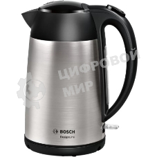 Чайник электрический Bosch TWK3P420 1.7 л, 2400 Вт, черный (корпус: нержавеющая сталь)