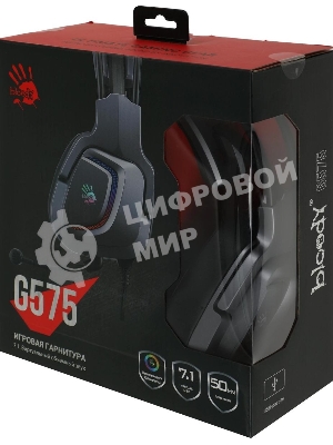 Гарнитура Bloody G575 серый, проводная, подсветка