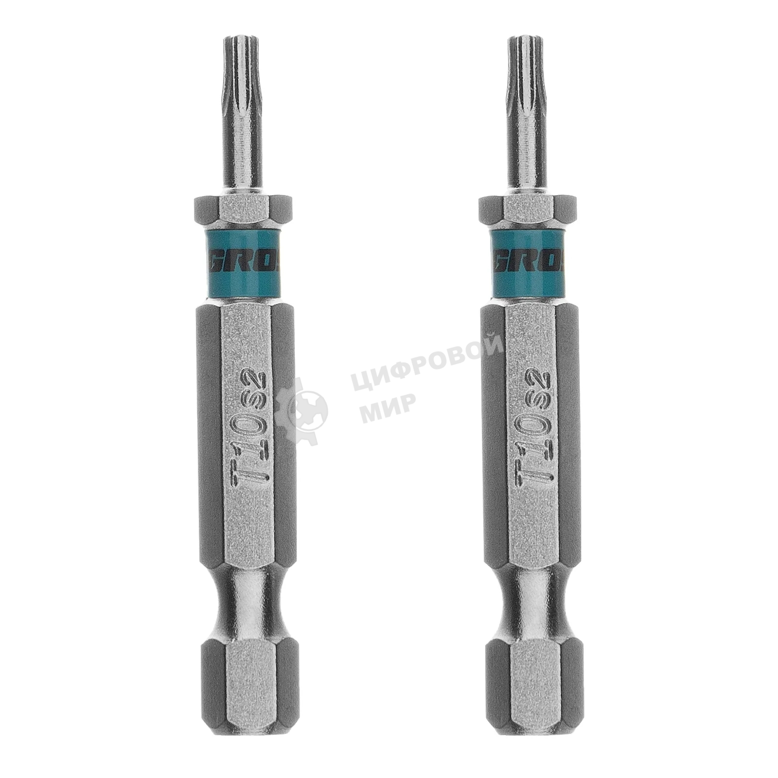 Бита Gross Torx 10х50 мм, сталь S2, шестигр., 2 шт.