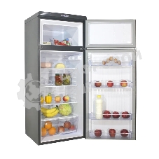 Холодильник DON R-216 G графит зеркальный двухкамерный 200/50л морозилка сверху