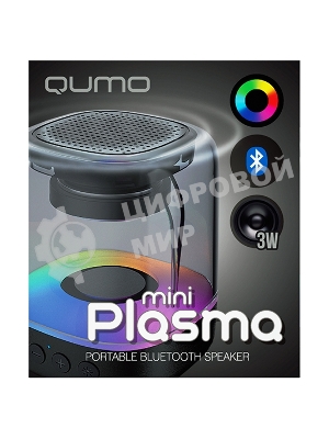 Акустическая система QUMO Plasma mini ВТ 0081 3 ВТ объемное звучание RGb