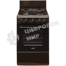 Газовая плита Cezaris ПГ 2150-03 коричневый, конфорок 4 шт, духовка 43 л, 51 см x 85 см x 55 см