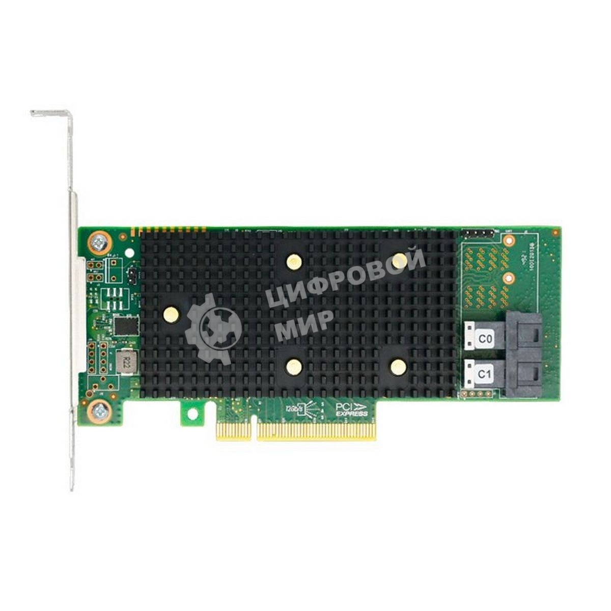 Адаптер HBA Broadcom 9400-8i SGL (05-50008-01) PCIe 3.1 x8 LP, Tri-Mode SAS/SATA/NVMe 12G HBA, 8port(2*int SFF8643), 3408 IOC