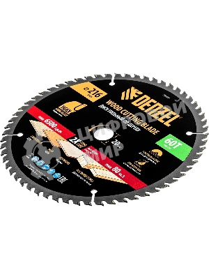 Пильный диск по дереву Denzel ф216 х 20 мм, 60 зубьев