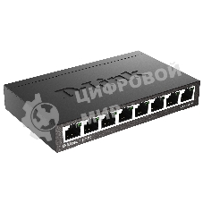 Коммутатор D-Link DGS-1008D/R1A, 8x1000Base-T, корпус металл