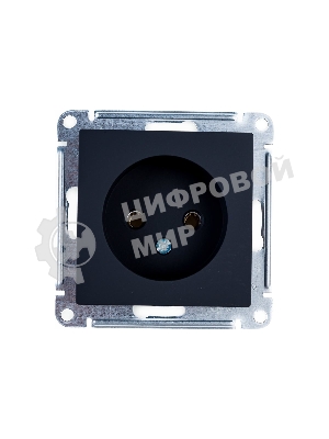 Механизм розетки 1-м СП AtlasDesign без заземл. 16А карбон SchE ATN001041