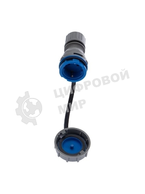 Розетка кабельная Rexant переносная влагозащищенная 16 А, 2Р+РЕ, IP68