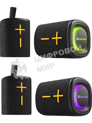 Колонка портативная Defender Union black (20Вт, 2.0 стерео, Bluetooth, питание от аккумулятора)