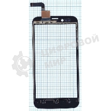 Сенсорное стекло (тачскрин) для Archos 50 Platinum MCF-050-0995-V2, черное