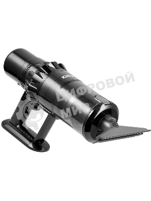 Пылесос вертикальный Kitfort КТ-5284 черный, питание от аккумулятора, 130 Вт, пылесборник 0,6 л