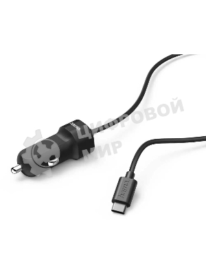 Автомобильное зарядное устройство Hama H-173618 3A PD универсальное черный