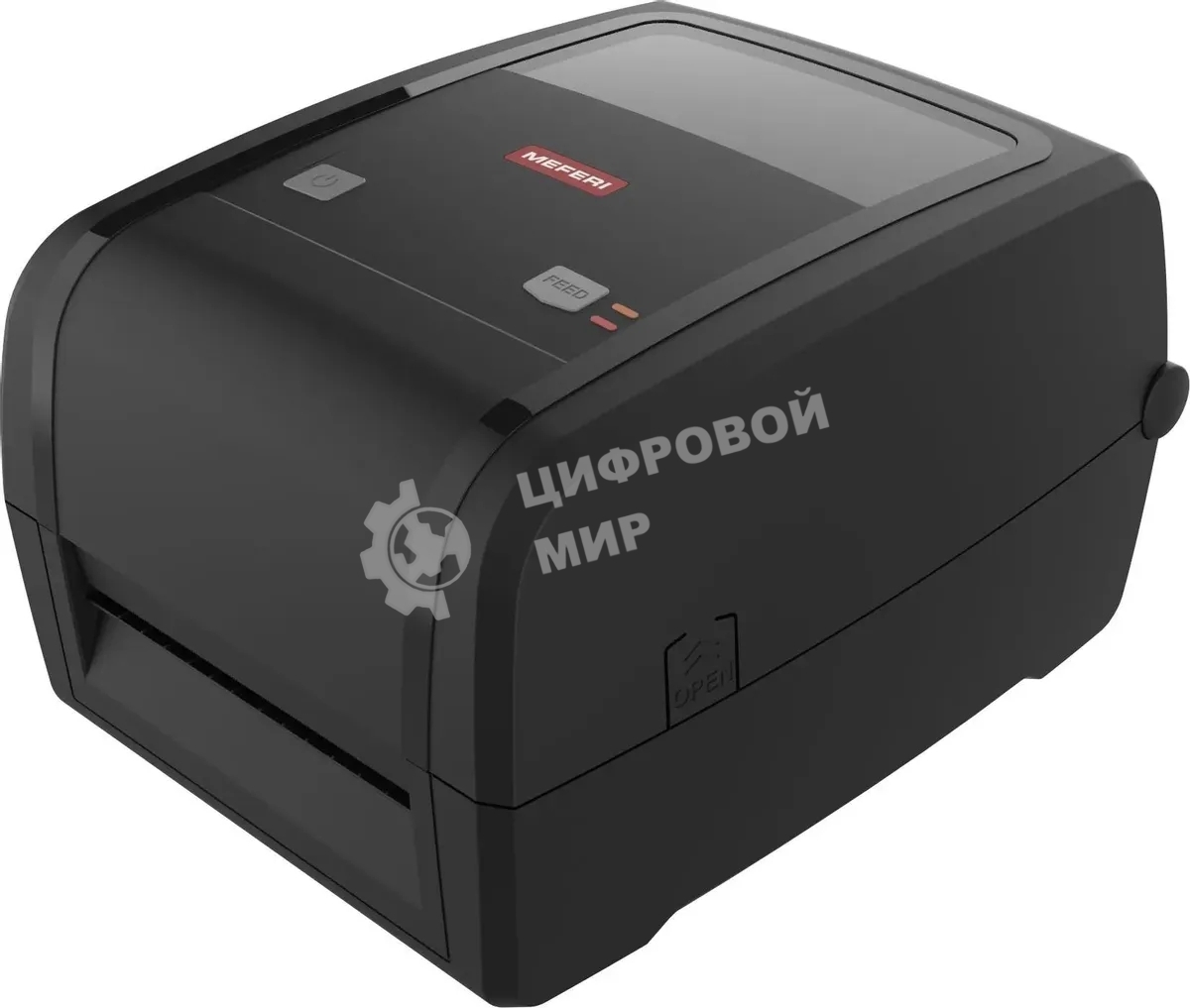 Принтер наклеек термотрансферный Meferi MP4000D (TR2P111W0B0) 203 dp, 152 мм/сек, Ethernet, RS-232, USB, черный
