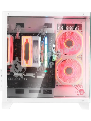 Компьютерный корпус Bloody BD-CC105 белый без БП mATX 5x120мм 1xUSB 2.0 1xUSB 3.0 audio bott PSU