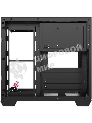 Компьютерный корпус Bloody CC-121 черный без БП mATX 7x120мм 1xUSB 2.0 1xUSB 3.0 audio