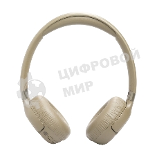 Беспроводные/проводные наушники JBL Tune 680NC бежевый, накладные, Bluetooth + проводной, адаптивное шумоподавление