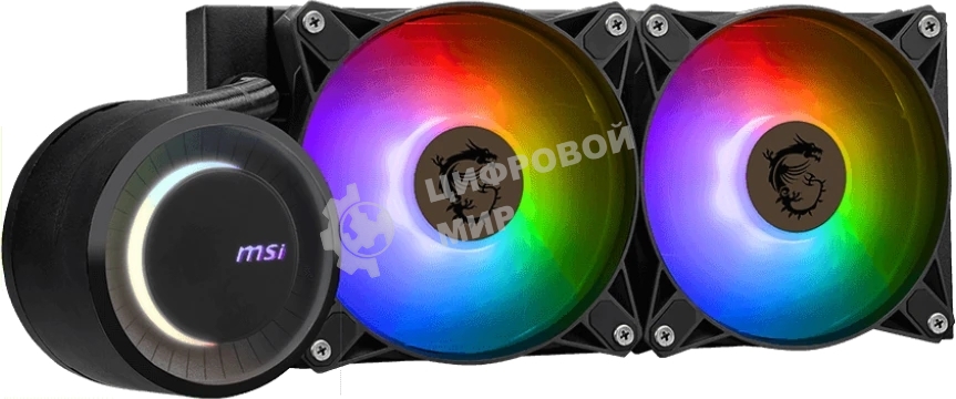 Система жидкостного охлаждения MSI MAG CORELIQUID E240 2x ARGB Fan LGA 1200/1700 AM5/AM4 (306-7ZW5E17-C24)