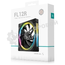Вентилятор для корпуса Deepcool FL12R Reverse ARGb 120х120x25 черный 4-pin 33.9дБ (R-FL12R-BKAPN1-G)