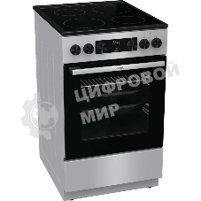 Плита электрическая Gorenje GEC5C41SG серый, конфорок 4 электрических, духовка 70 л, 50 см x 85 см x 59.4 см (без крышки)