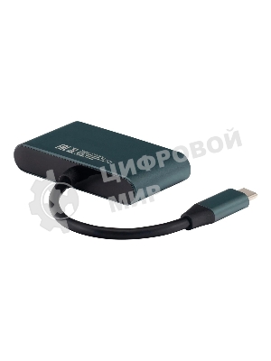 Кард-ридер Digma CR-СA2512-G/темно-серый/SD/TF/micro-SD/USB Type-C/алюминий