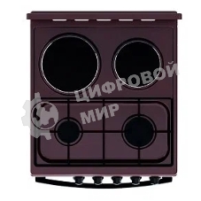 Плита комбинированная Flama RK 2201 B коричневый, конфорок 4 шт, духовка 50 л, 50 см x 85 см x 60 см