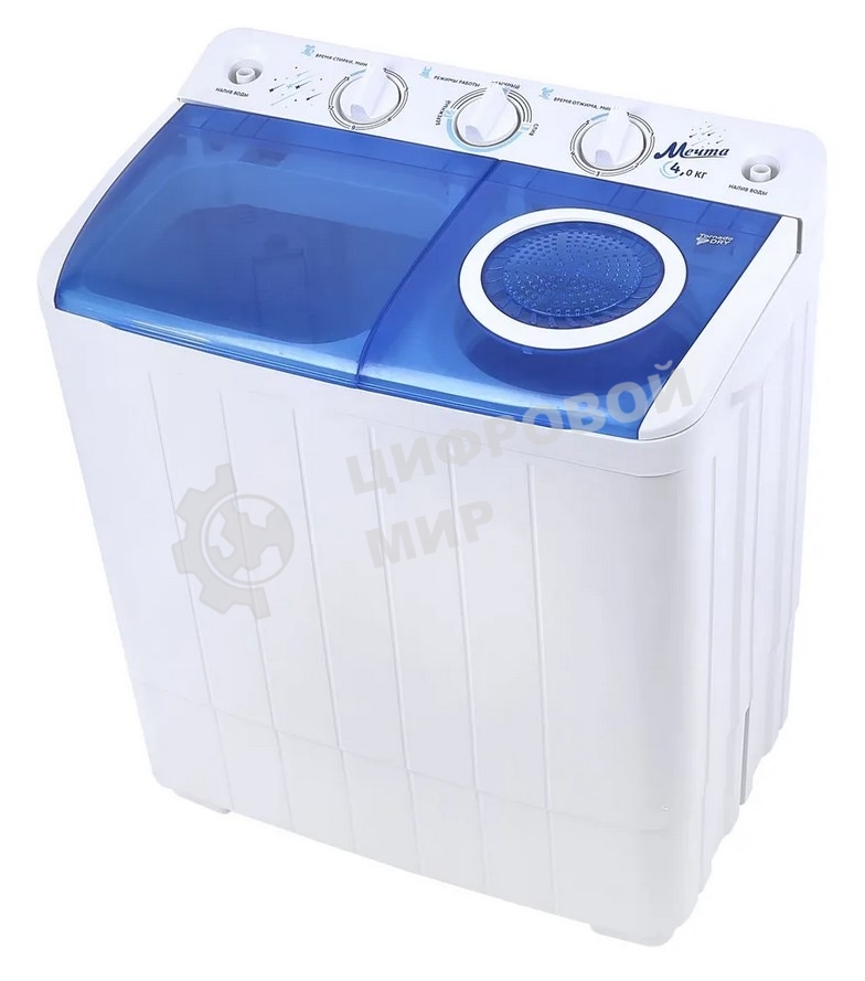 Стиральная машина Мечта WMS T413UPTA01 белая, загрузка вертикальная 4кг, 1350 об/мин.