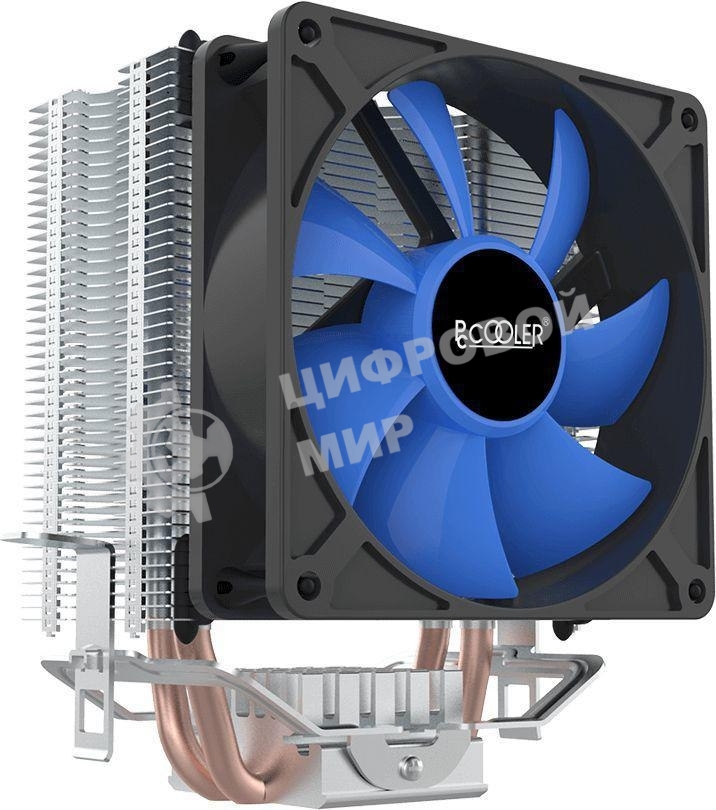 Кулер для процессора PcCooler S93 V2 Soc-AM5/AM4/1200/1700/1851 черный 3-pin 26.4dB Al+Cu 100W Ret (R3-I210WBKNXX-GL)