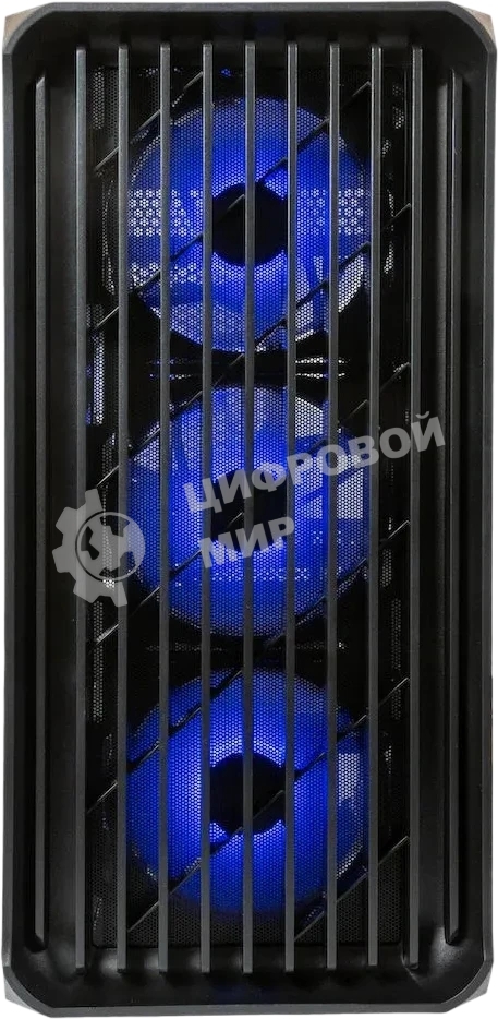 Компьютерный корпус Minitower mATX Eurocase 00-01003411 M205 4ARGb черный без БП закаленное стекло USB 3.0