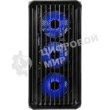 Компьютерный корпус Minitower mATX Eurocase 00-01003411 M205 4ARGb черный без БП закаленное стекло USB 3.0