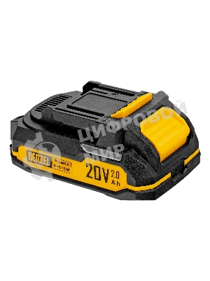 Дрель-шуруповерт Denzel CDH-BL-20, 20 В, 2 Ач, 50 Нм, бесщеточный