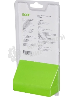 Мышь беспроводная Acer OMR032 черный/красный, 1600 dpi, радиоканал, USB, кнопки - 4