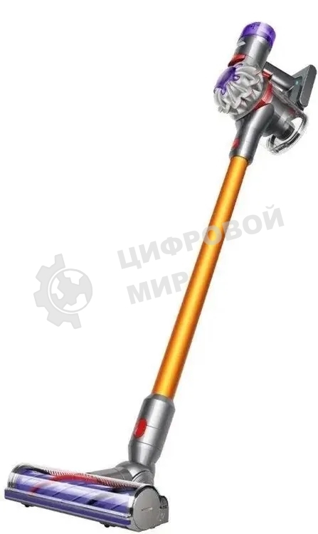 Пылесос вертикальный Dyson V8 Absolute оранжевый/серебристый, питание от аккумулятора, 115 Вт, уборка сухая, пылесборник 0.54 л