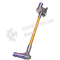 Пылесос вертикальный Dyson V8 Absolute оранжевый/серебристый, питание от аккумулятора, 115 Вт, уборка сухая, пылесборник 0.54 л